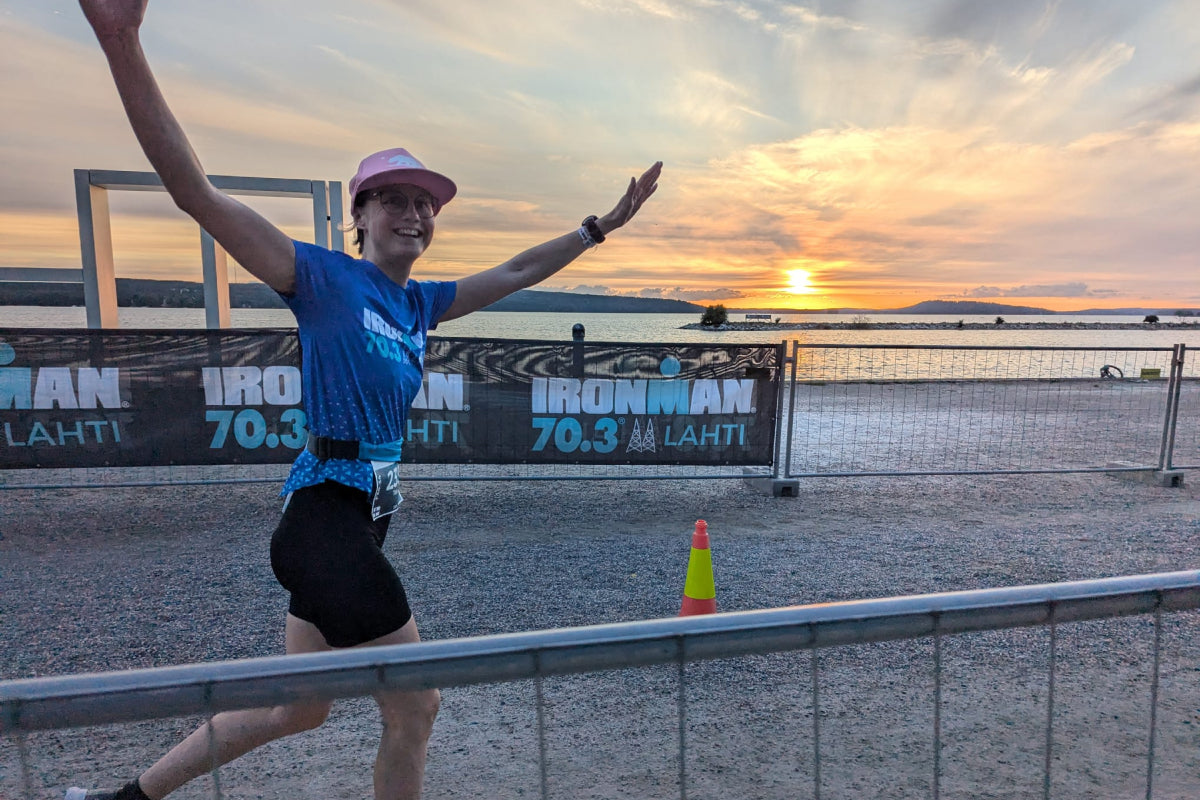 Taru Vainikainen da hun gennemførte en halv Ironman